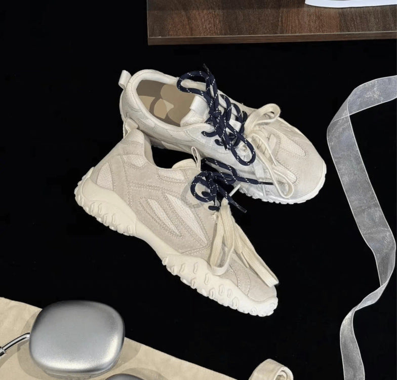 Damen sportliche Sneaker mit atmungsaktivem Mesh-Obermaterial und stabiler Laufsohle R&B