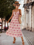 Damen Maxikleid mit verspieltem Cut-Out und elegantem floralen Muster R&B