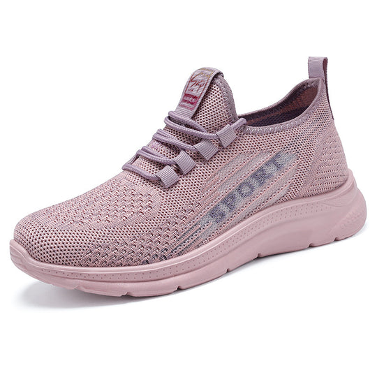 Damen Sportliche Sneakers mit atmungsaktivem Obermaterial und rutschfester Sohle R&B