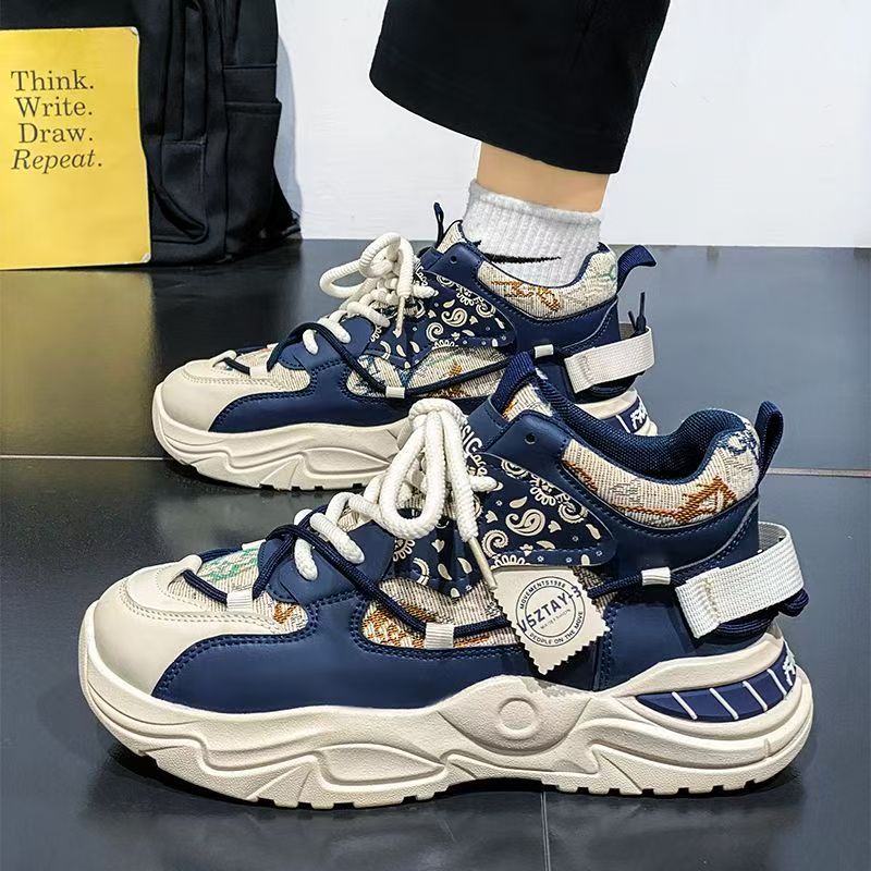 Damen Sportliche Chunky Sneakers mit robustem Design und rutschfester Sohle EB