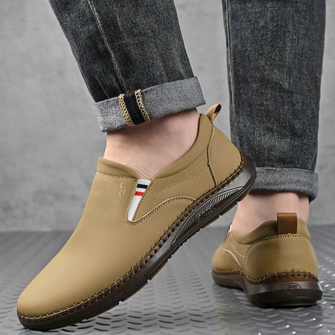 Damen Elegante Slip-On Schuhe aus weichem Leder R&B