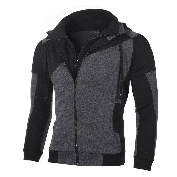 Damen Sportliche Kapuzenjacke mit hohem Kragen und praktischen Reißverschlusstaschen