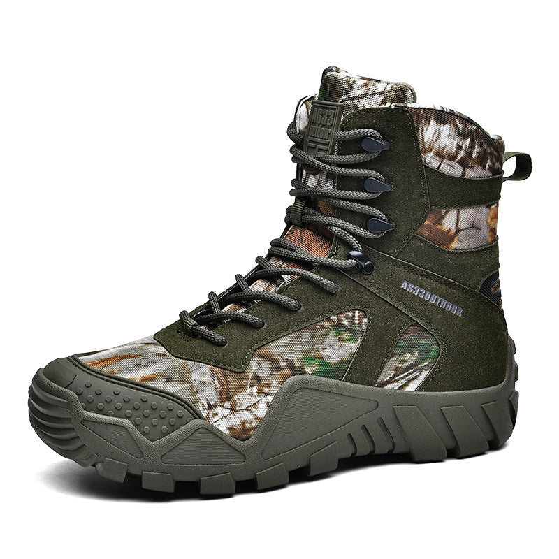 Herren Tactical Boots mit verstärktem Knöchelschutz und rutschfester Sohle R&B