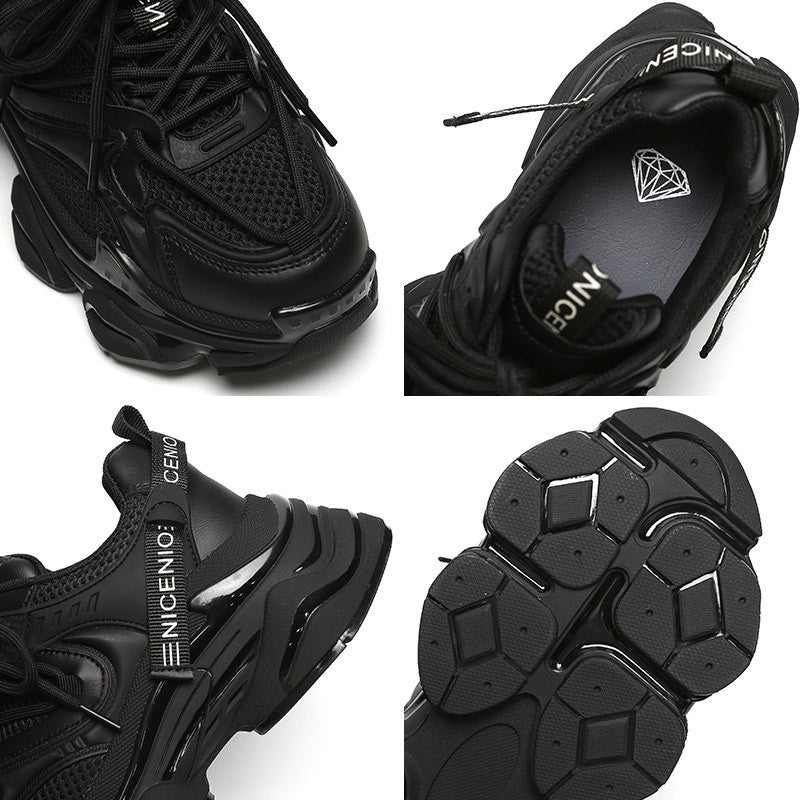 Damen Sportliche Trend-Sneaker mit atmungsaktiven Mesh-Einsätzen und gepolstertem Einstieg R&B