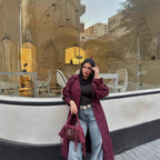 Damen trendiger Trenchcoat mit stilvollem Schnitt und praktischen Taschen R&B