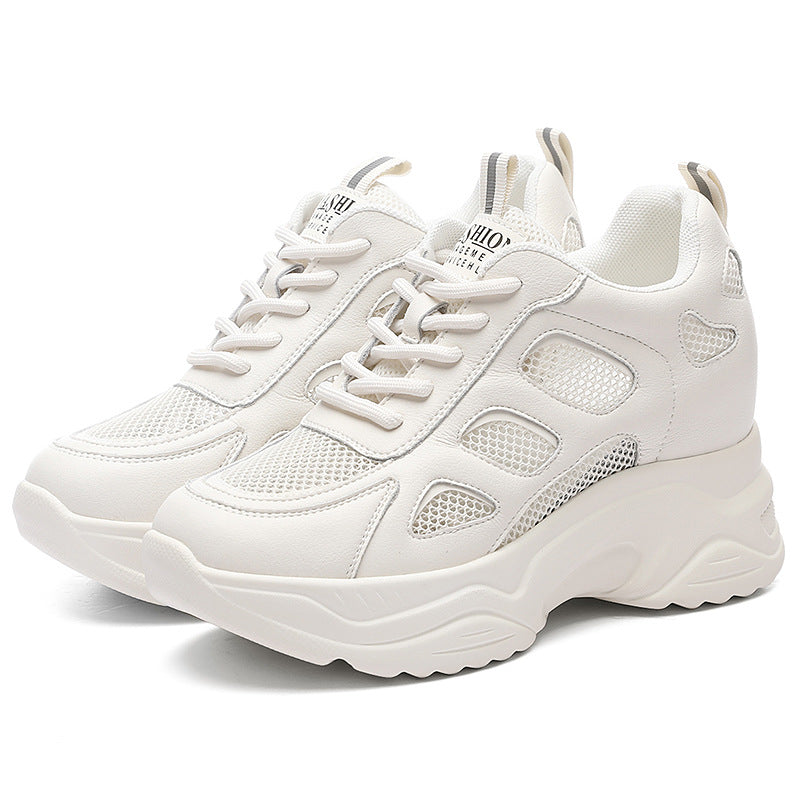 Damen Bequeme Lauf-Sneaker mit atmungsaktivem Mesh-Obermaterial und stoßdämpfender Sohle R&B