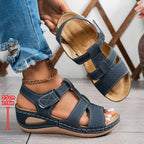 Damen Komfortable Riemensandalen mit anatomischem Fußbett R&B