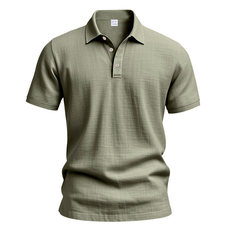 Herren Polo-Hemd mit strukturiertem Design und hochwertiger Baumwolle R&B