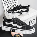Damen lässige und strapazierfähige Sneakers mit modischen Kontrastelementen
