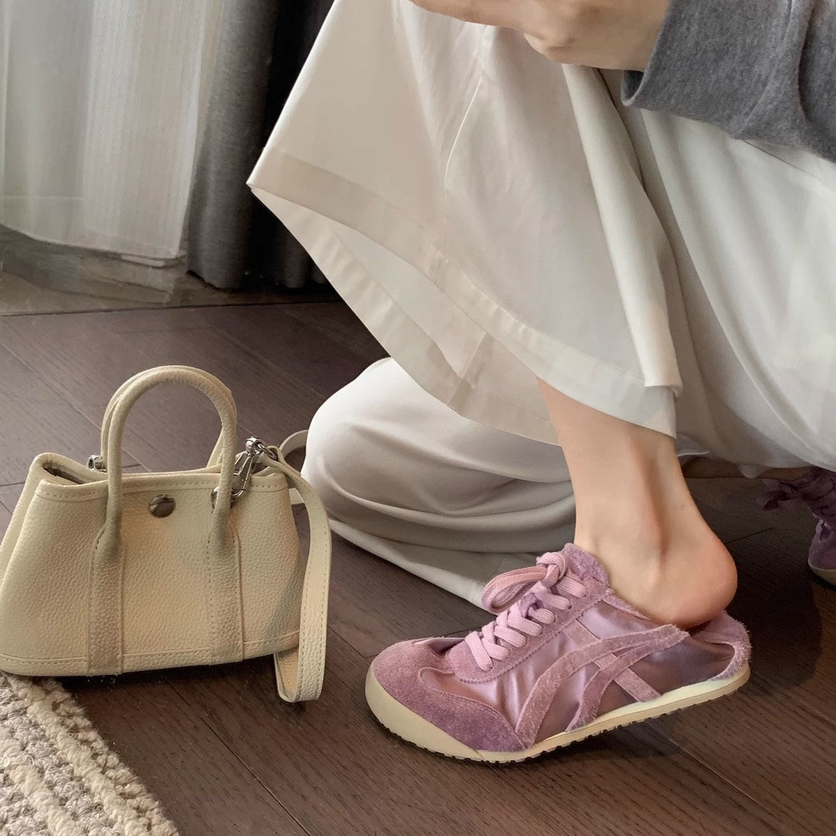 Damen modische Sneakers mit hochwertigem Wildleder und atmungsaktiver Konstruktion R&B
