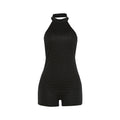 Damen Sportlicher Einteiler mit Hochkragen und atmungsaktivem Mesh R&B