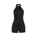 Damen Sportlicher Einteiler mit Hochkragen und atmungsaktivem Mesh R&B