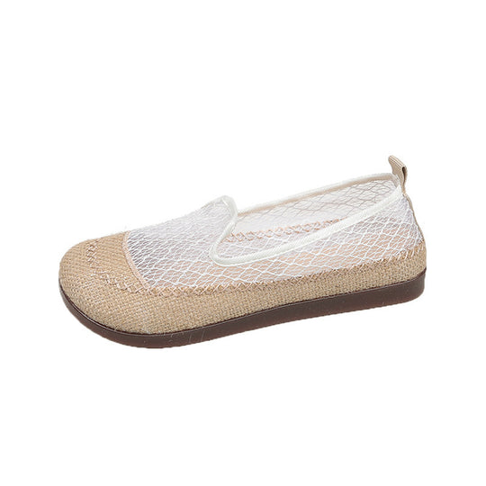 Damen Slip-On Ballerinas mit atmungsaktiver Netzstruktur und bequemer Sohle R&B