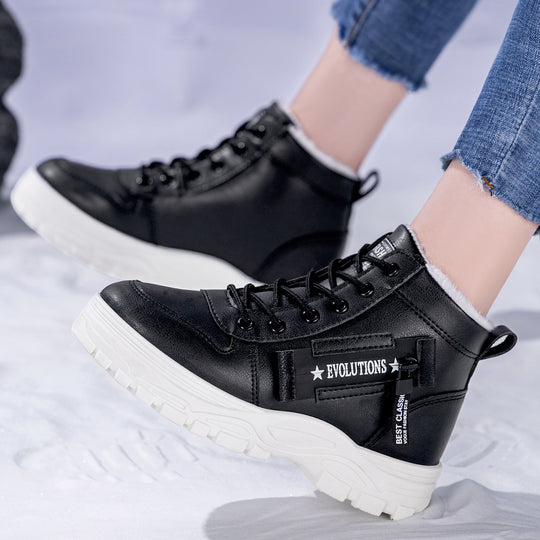 Damen Modische Winterboots mit Warmfutter und rutschfester Sohle R&B