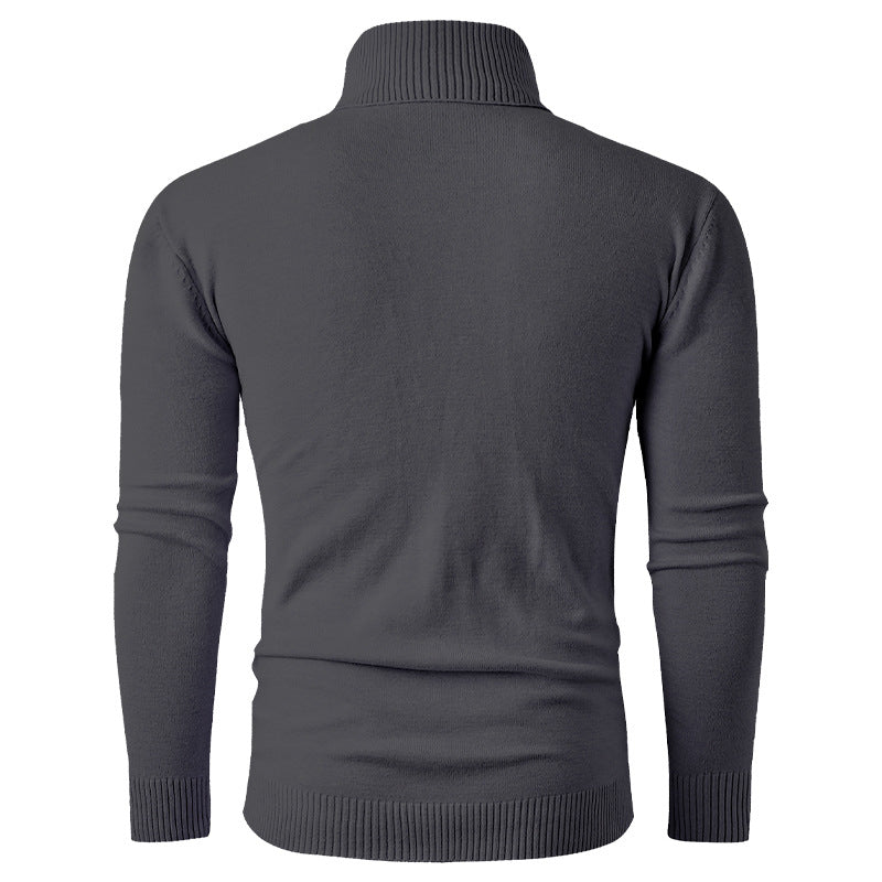 Herren Rollkragenpullover mit strukturierter Oberfläche