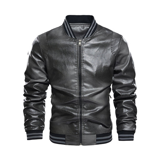 Herren klassische jacke mit elastischen Rippbündchen R&B