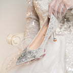 Damen Glamouröse High Heels mit funkelnden Strassverzierungen R&B