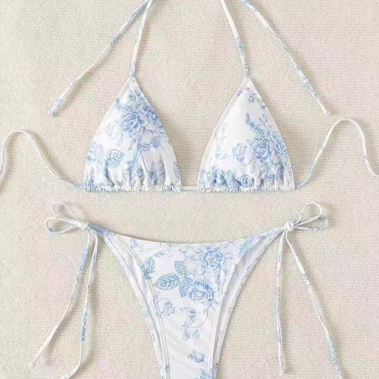 Damen Elegantes Triangel-Bikini-Set mit herausnehmbaren Polstern R&B