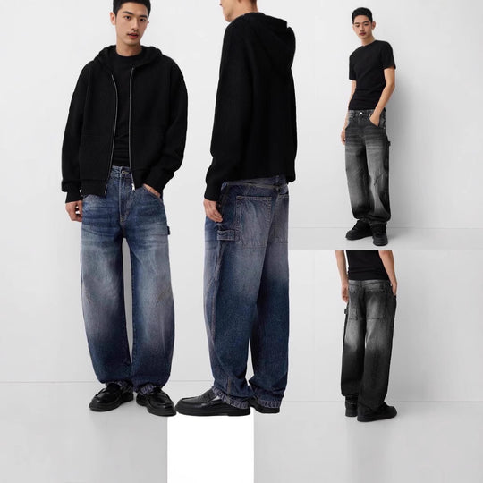 Damen lässige Kapuzenjacke mit strukturiertem Strick und durchgehendem Reißverschluss R&B