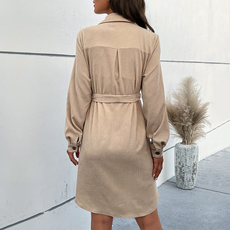 Damen Kleid aus weichem Velours R&B