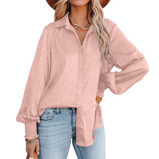 Damen Elegante Bluse mit Raffungen und lässigem Schnitt R&B