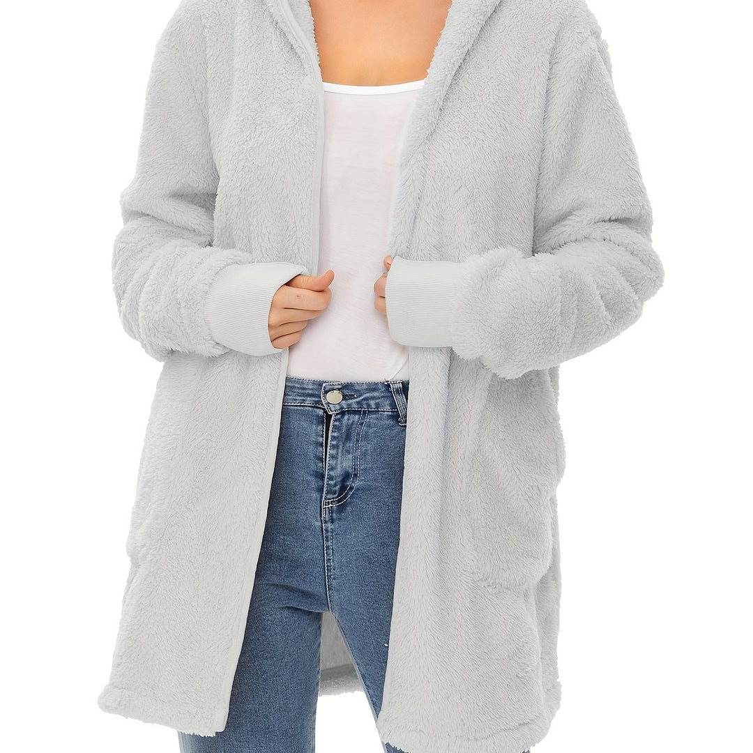 Damen weicher Fleece-Mantels R&B