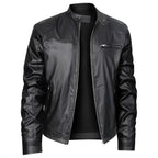 Herren elegante Kunstlederjacke mit modernem Design R&B