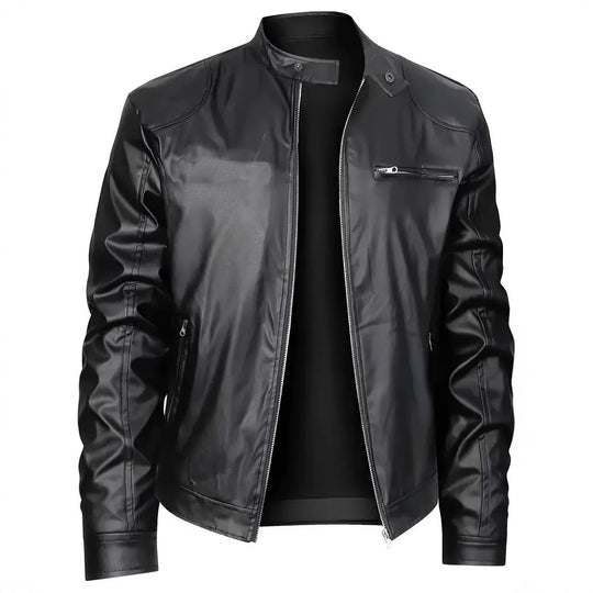 Herren elegante Kunstlederjacke mit modernem Design R&B