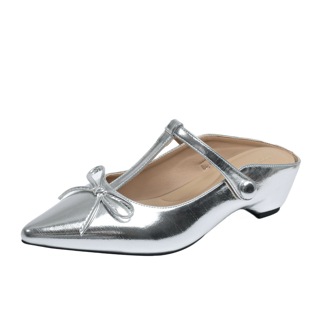 Damen Sling-Ballerinas mit eleganter Schleifen-Applikation und modischer Riemchenführung R&B