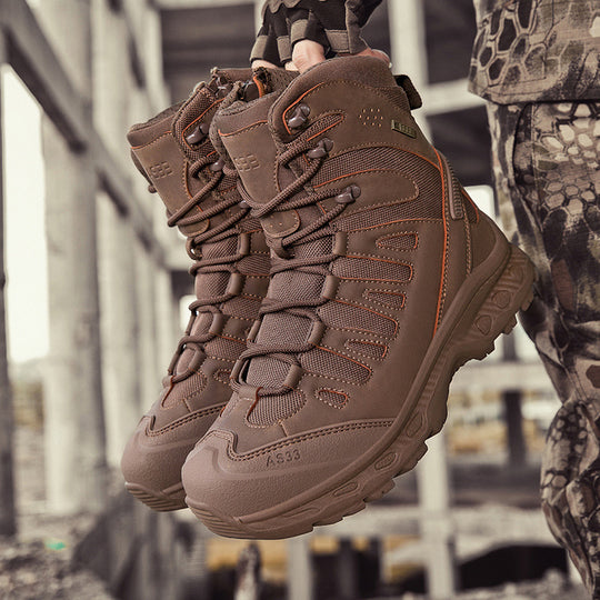 Herren Multifunktionale Bergstiefel mit hohem Knöchelschutz und wasserdichter Membran R&B