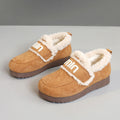 Damen Bequeme Plüsch-Sneaker mit auffälligem Veloursleder R&B
