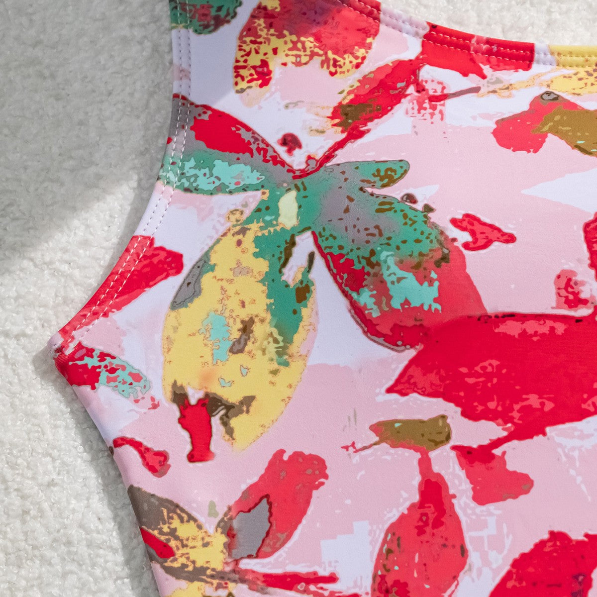 Damen Einteiliger Badeanzug mit floralem Muster R&B