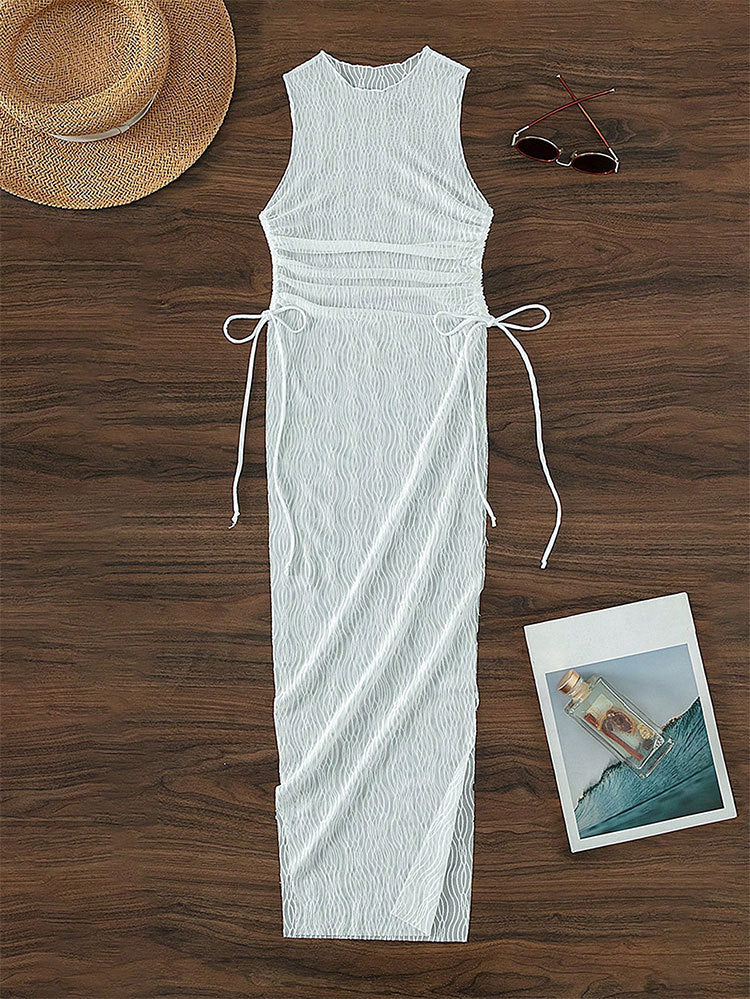 Damen Netzkleid mit Taillierungsoptionen R&B