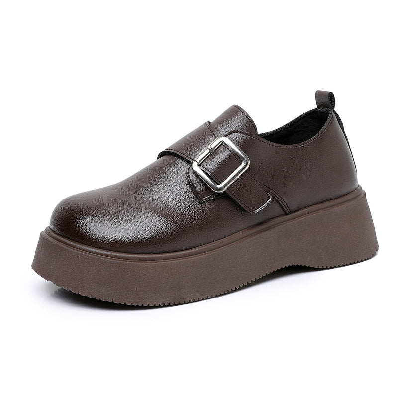 Damen Modische Schnürschuhe mit trendiger Schnallen-Optik R&B