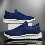 Damen Sportliche Slip-On Sneakers mit flexiblem Strickoberteil R&B