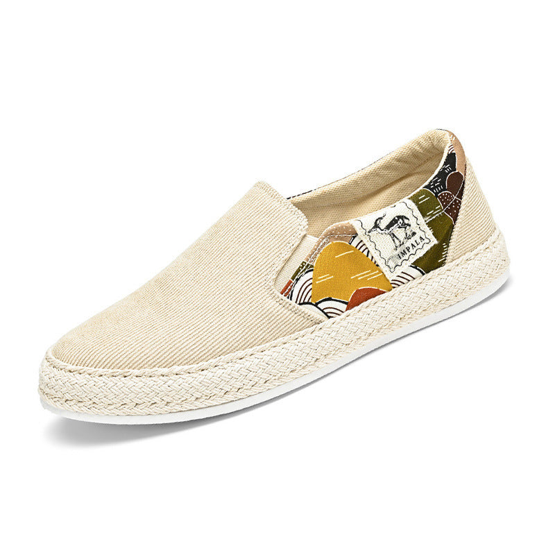 Damen Slip-On Schuhe mit buntem Design und rutschfester Sohle