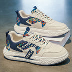 Damen modische Sneakers mit innovativem Obermaterial und strukturierter Sohle R&B