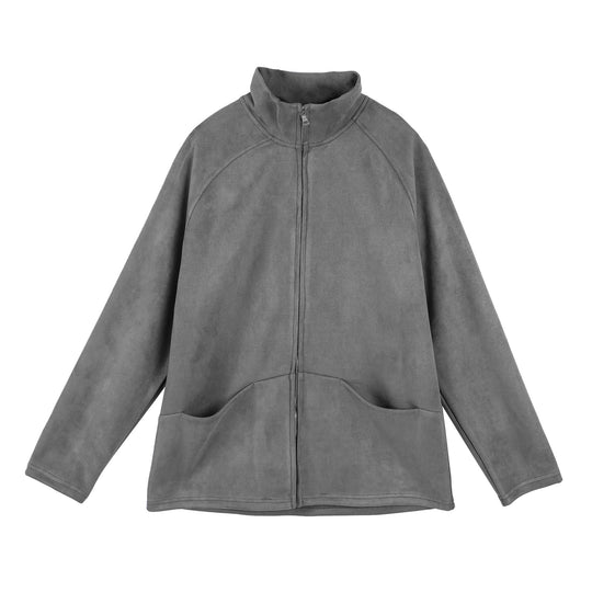 Damen Fleecejacke mit hohem Kragen und praktischen Taschen R&B