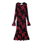 Damen Elegantes und florales Abendkleid R&B