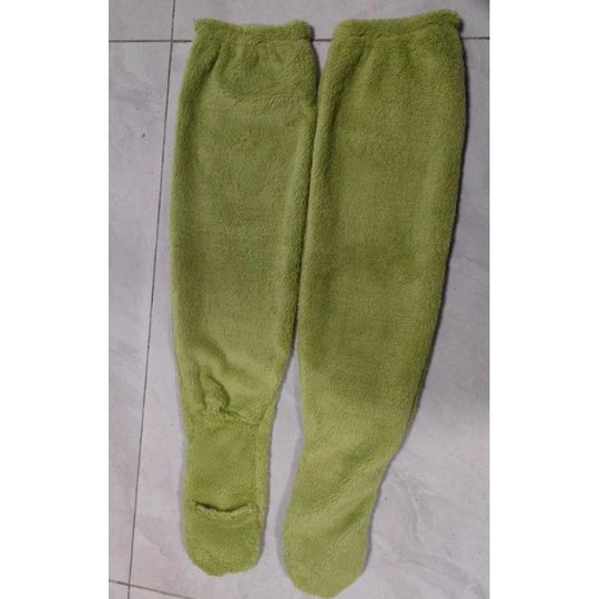 Damen Kuschelige Overknee-Socken aus weichem Fleece R&B