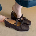 Damen elegante Ballerinas mit modischem Schleifenakzent und komfortablem Fußbett R&B