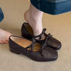 Damen elegante Ballerinas mit modischem Schleifenakzent und komfortablem Fußbett R&B