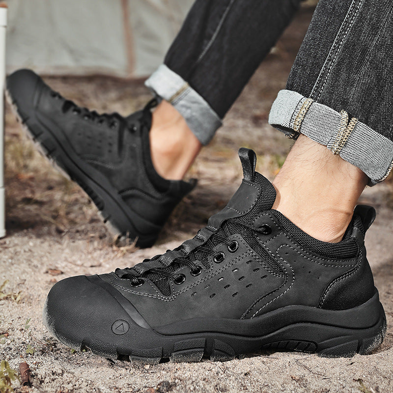 Herren robuste Trekking-Schuhe mit stoßdämpfender Sohle und atmungsaktivem Obermaterial