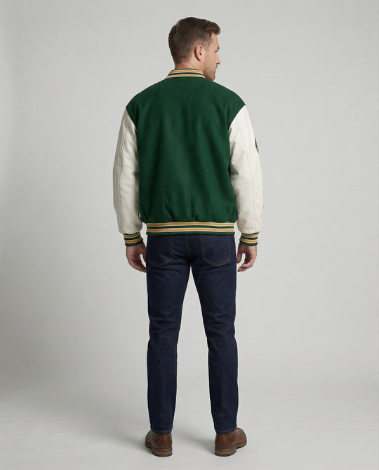 Herren Collegejacke mit Klassischen Details R&B