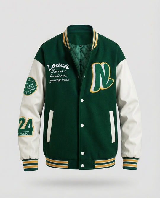 Herren Collegejacke mit Klassischen Details R&B