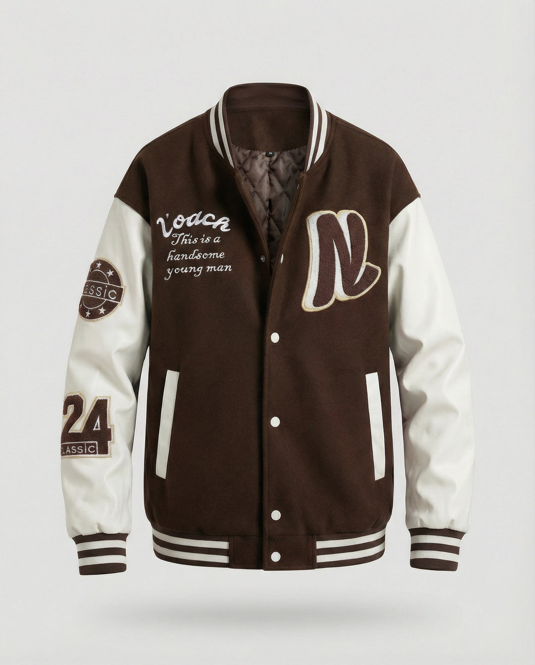 Herren Collegejacke mit Klassischen Details R&B