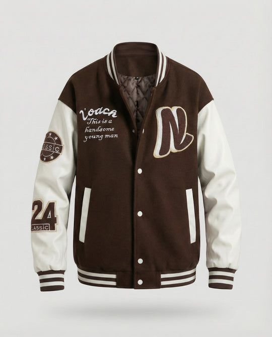 Herren Collegejacke mit Klassischen Details R&B
