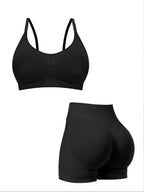 Damen sportlicher Bralette-BH mit nahtloser Passform und elastischem Unterband R&B