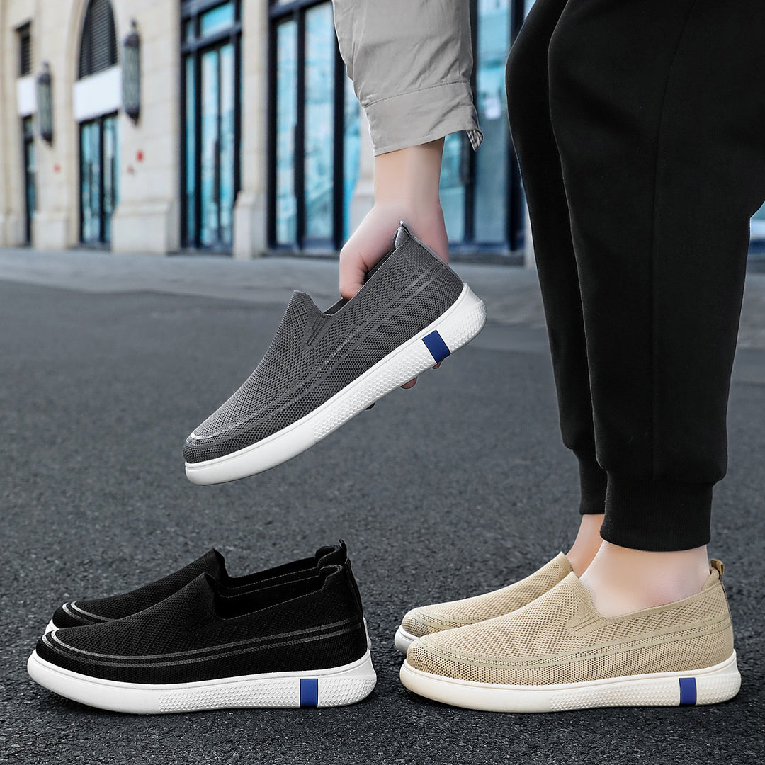 Damen Atmungsaktive Slip-On Freizeitschuhe mit flexiblem Einsatz R&B