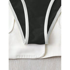 Damen Sportliches Bikini-Top mit kontrastierenden Akzenten
